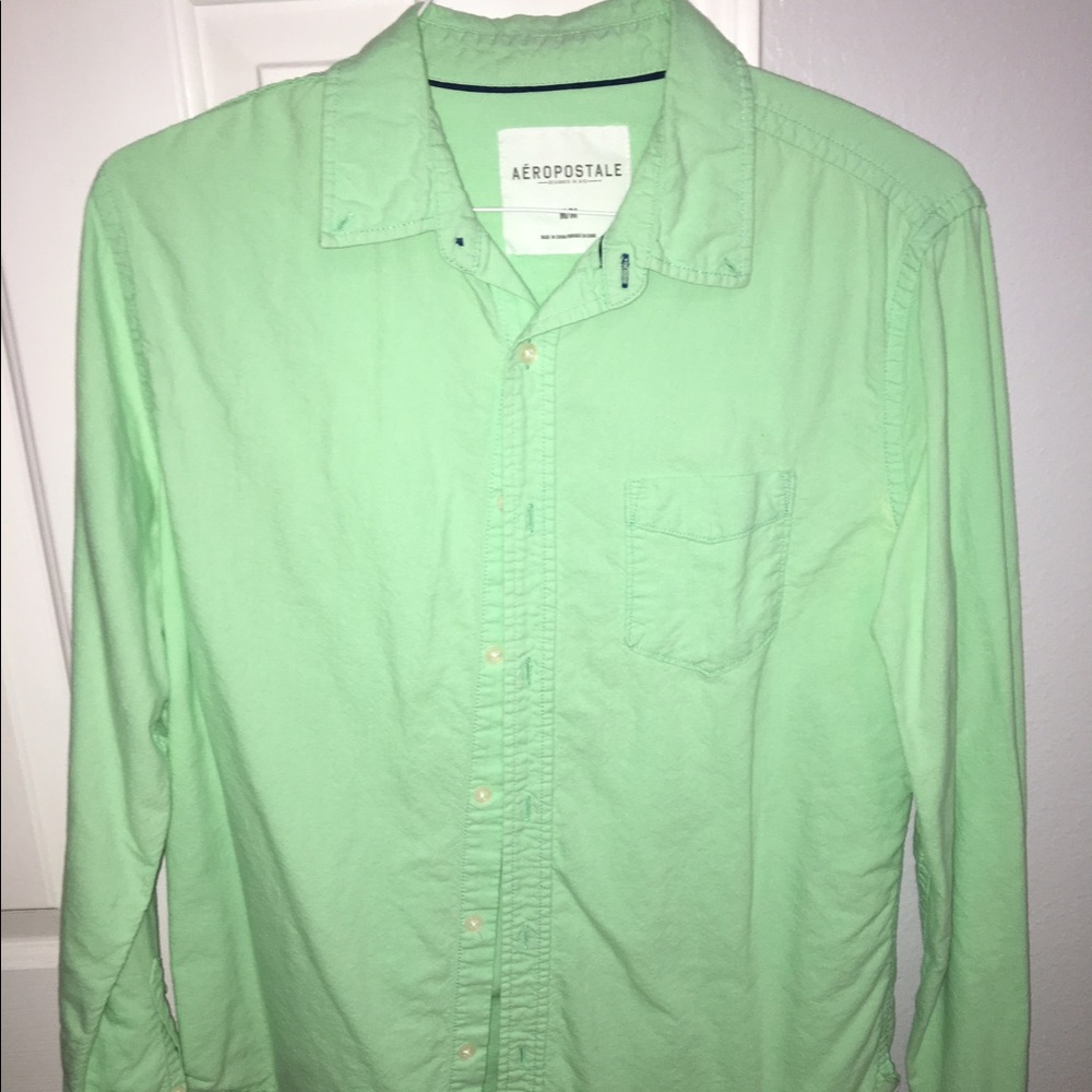 Pastel Green Button Down Shirt