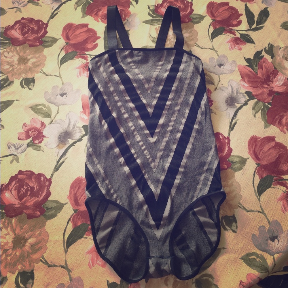 Free People "Grey Combo" bodysuit/leotard!