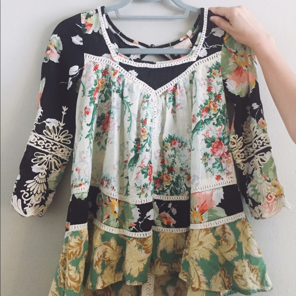 Anthropologie Vanessa Virginia Prateria PeasantTop