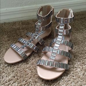 Steve Madden rhinestone gladiator sandals