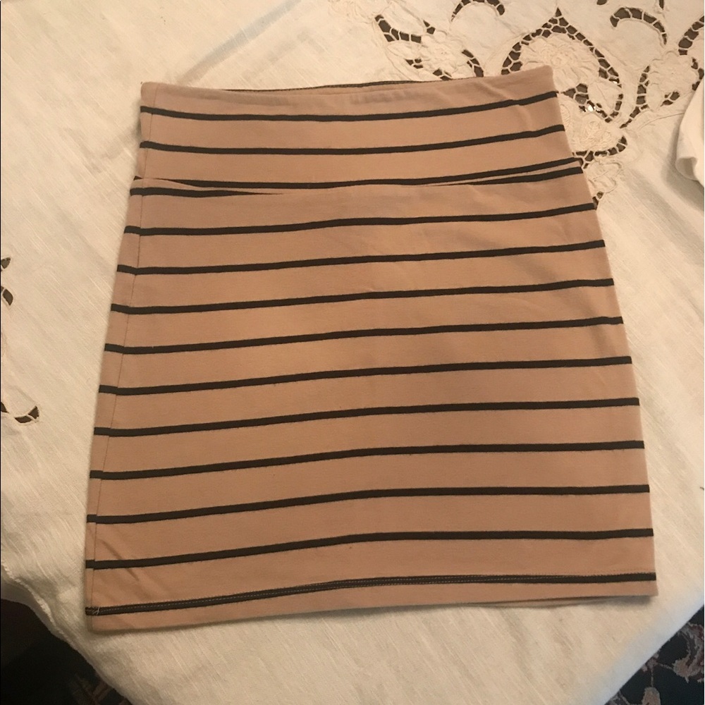 Striped Pencil Skirt
