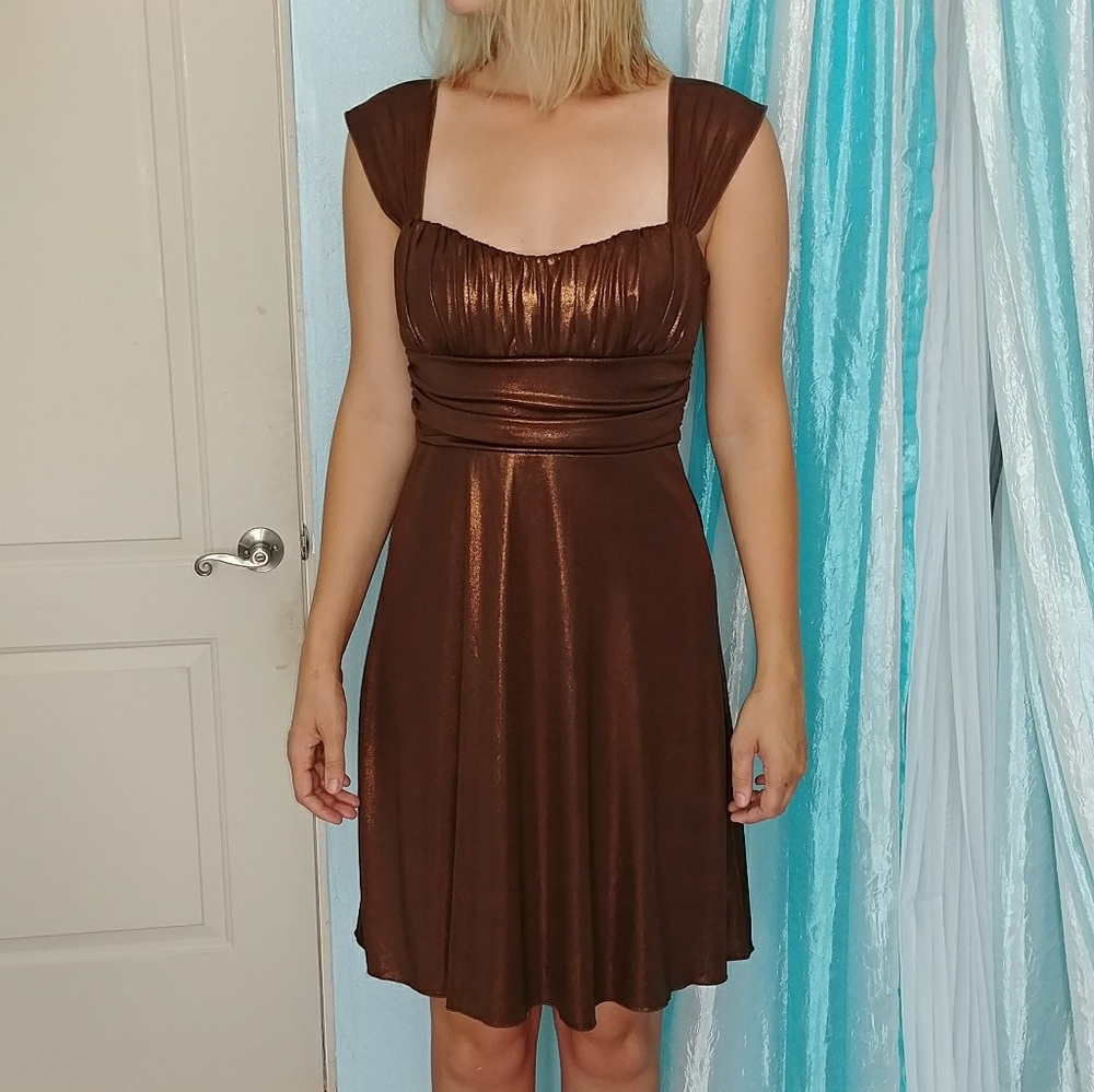 Shimmering semi formal dress