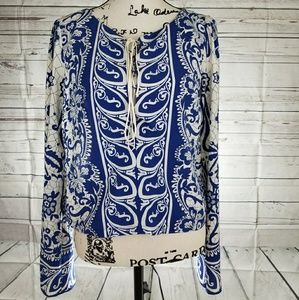 🎈Reduced🎈Soft Blue Pearl blouse long sleeve