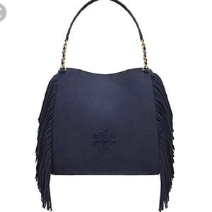 Tory Burch Tote Genuine Leather Genuine suade