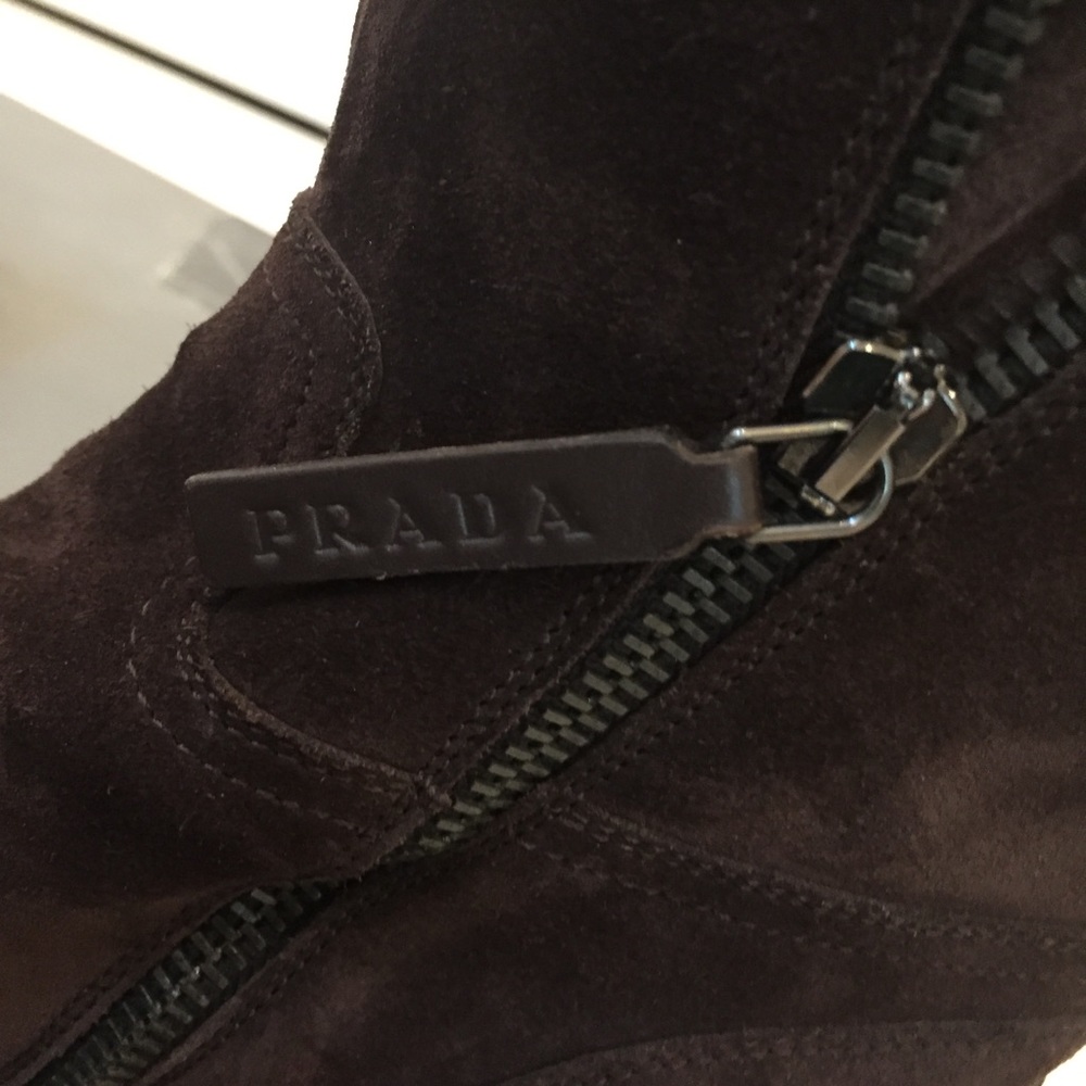Prada Calzature Donna Brown Boots - Picture 3 of 4