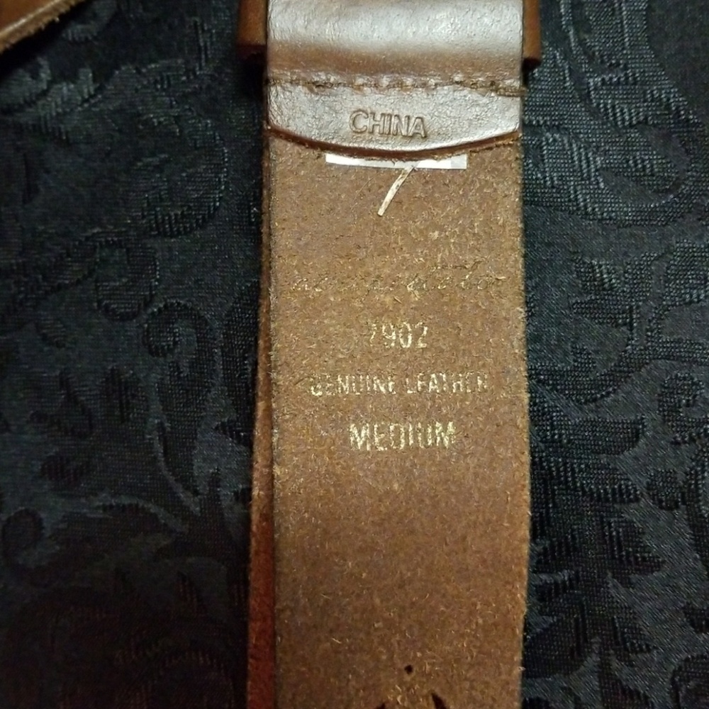 Genuine leather brown belt - Picture 4 of 7
