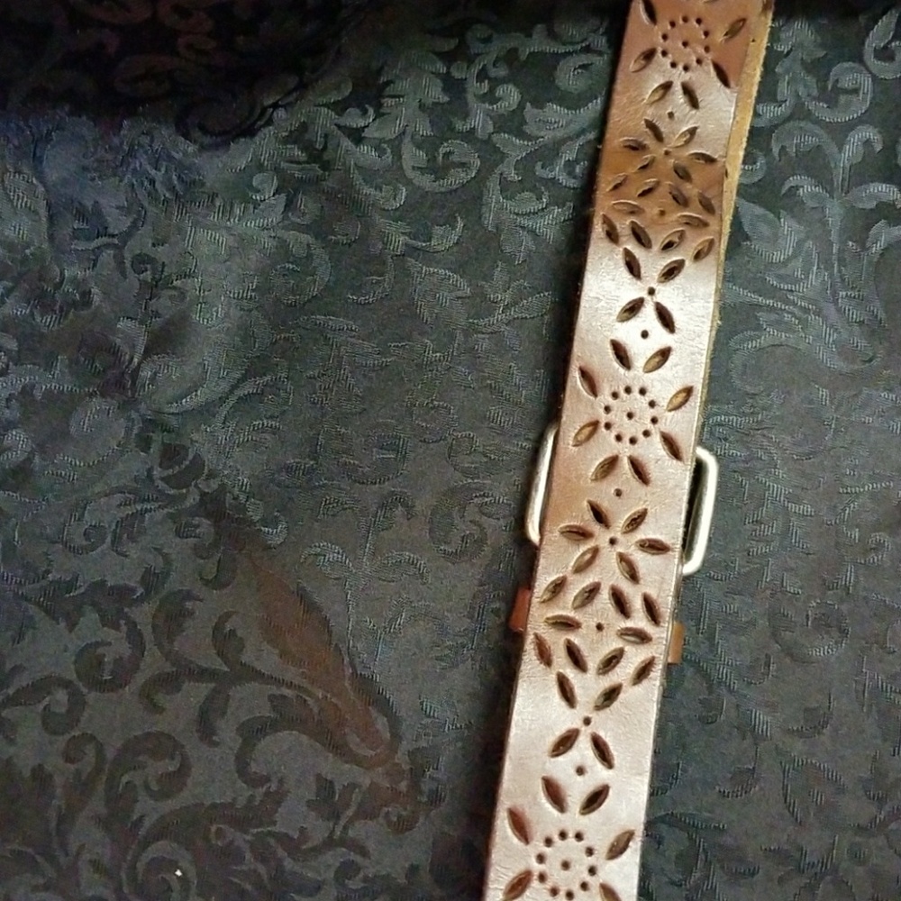 Genuine leather brown belt - Picture 6 of 7