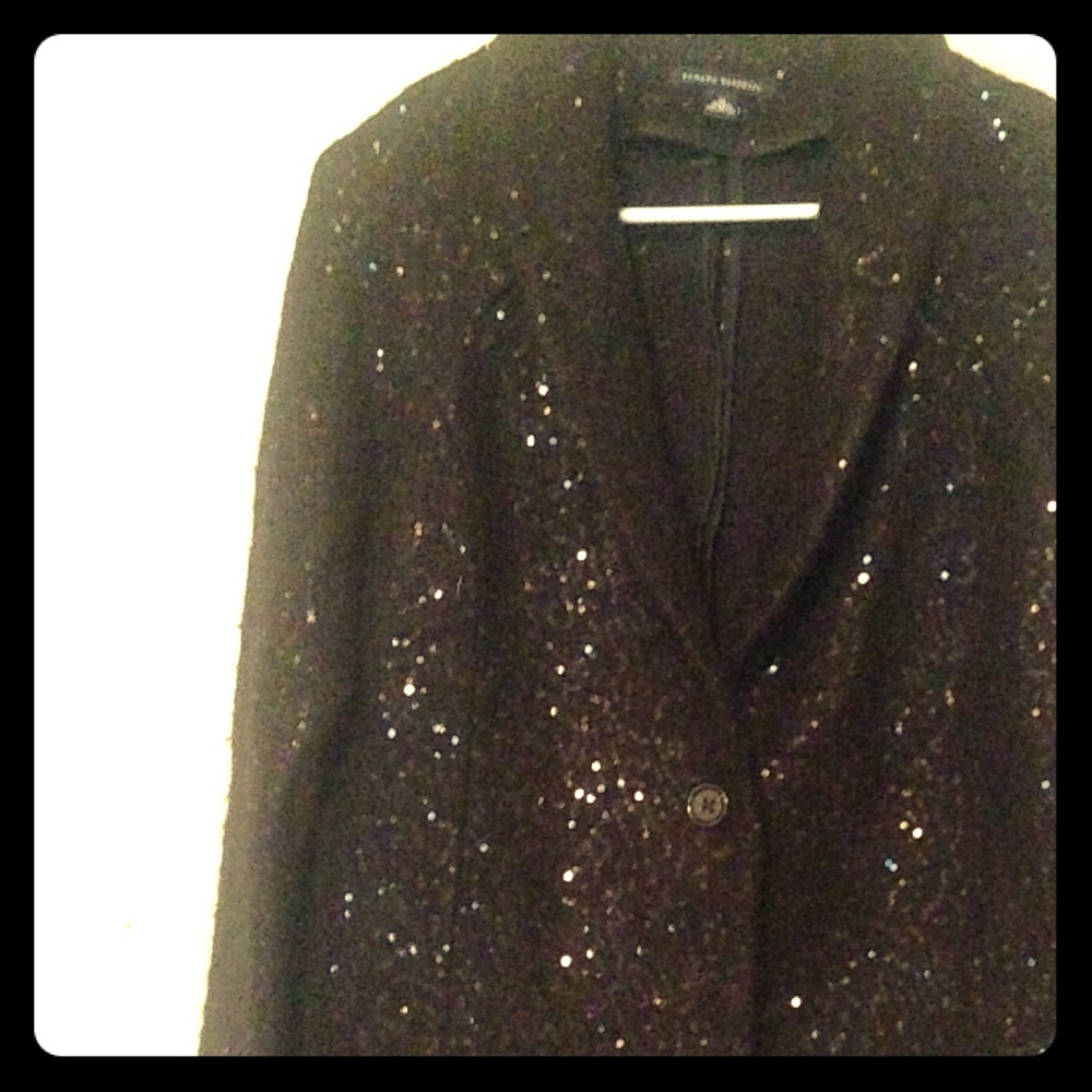 Banana republic Black sequin blazer