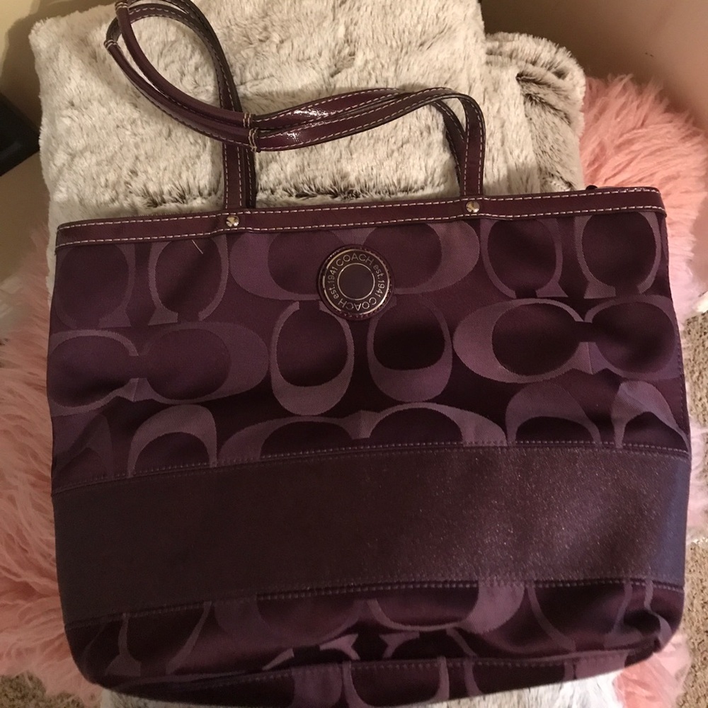 COACH purple Purse
