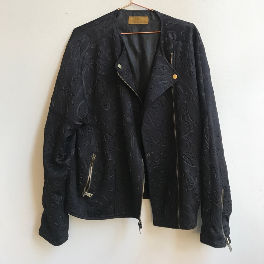 Nicole Miller neoprene hot stamped jacket - Picture 1 of 4