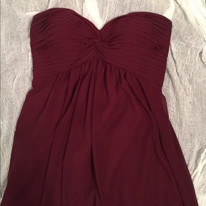 Full length Burgundy dress
