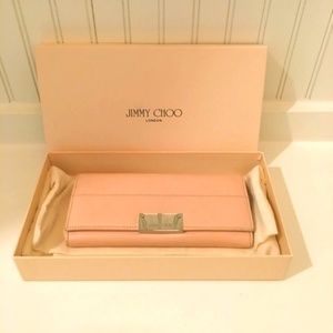 Jimmy Choo Reza Calfskin Leather Wallet