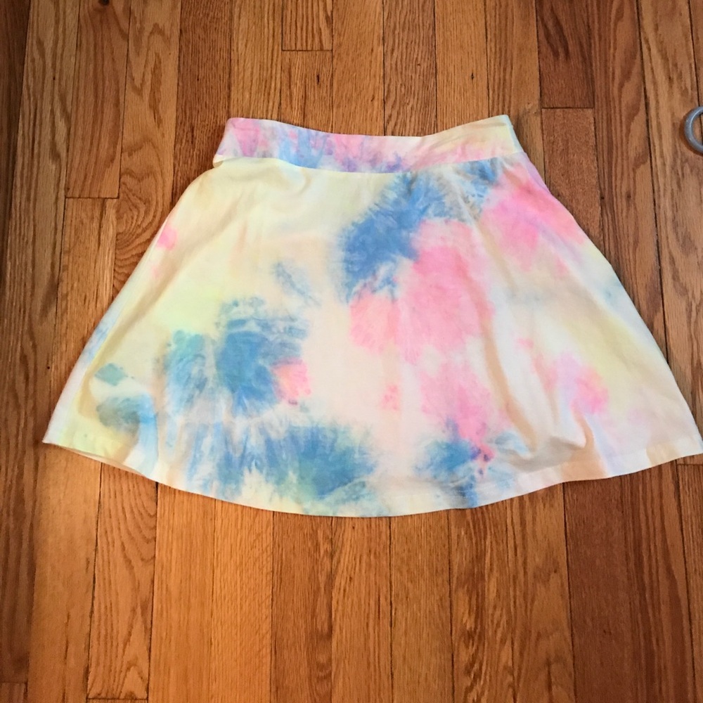 Tobi tie die mini skirt