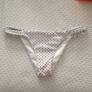 frankie's black polka dot bikini bottoms