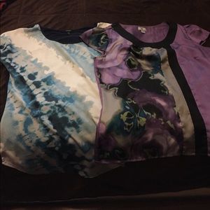 Bundle of 2 women's dress shirts