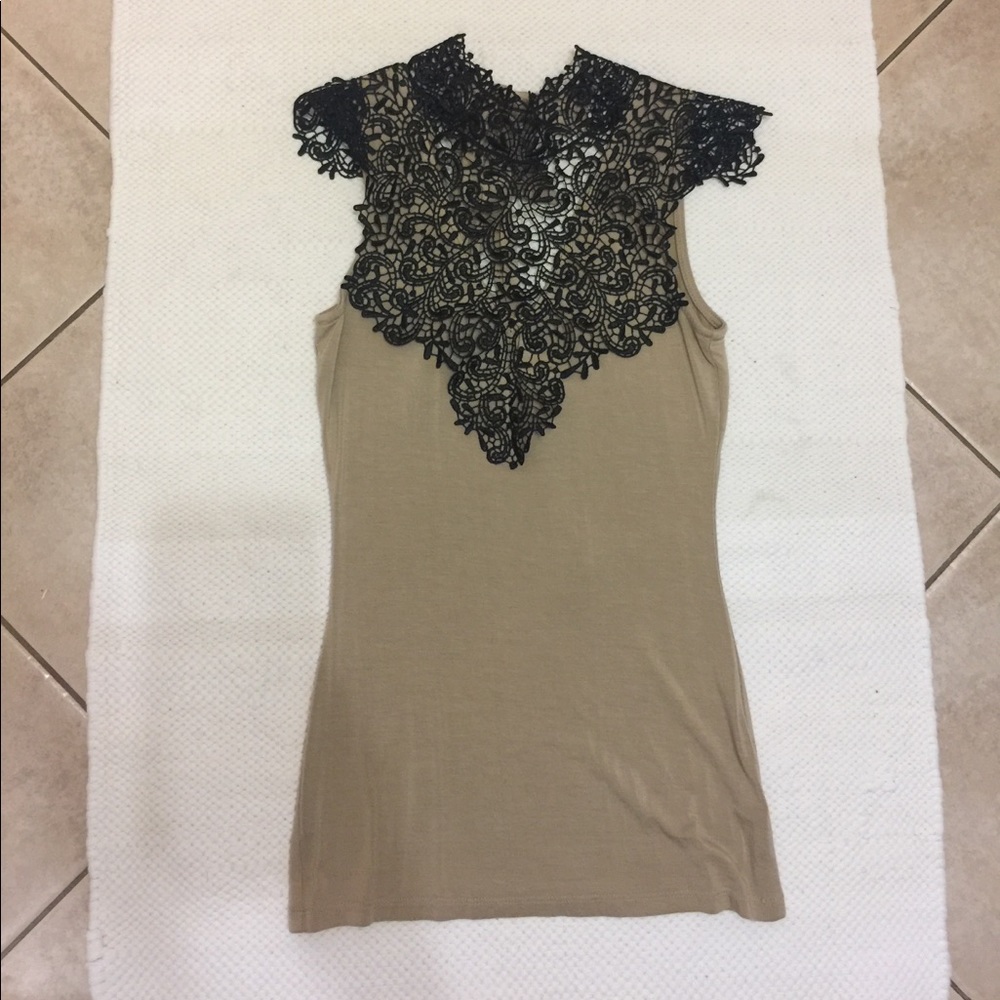 Lace front top