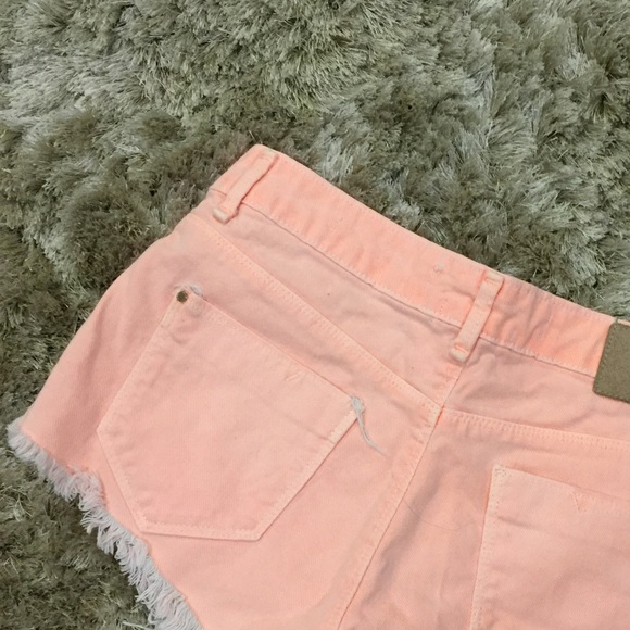 Neon jean shorts - Picture 2 of 2