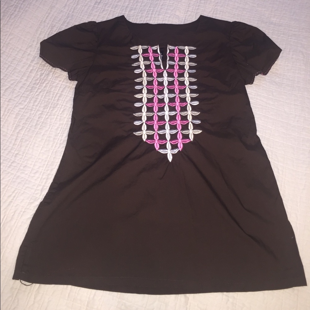 Embroidered cotton blouse