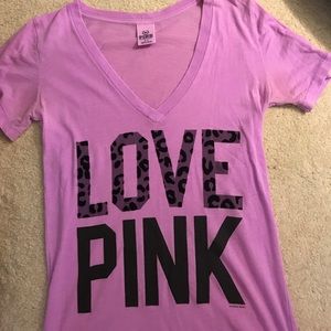 PINK v neck shirt