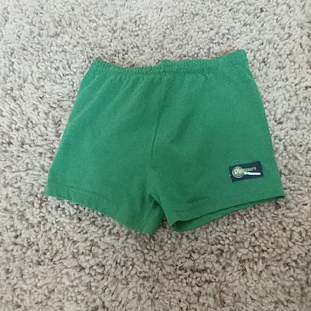 Green pajama shorts