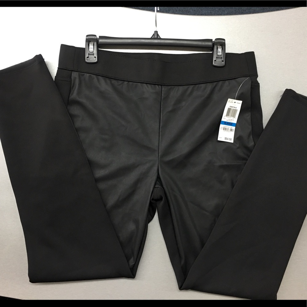 Bar lll Pull-On Faux Leather Patch Leggings