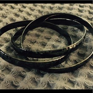 Bangle bracelet and snake bracelet (sold as pair)