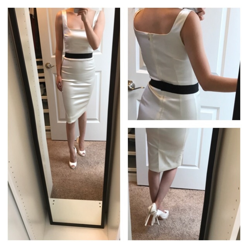 *SOLD* Dolce & Gabbana Satin Stretch Sheath Dress