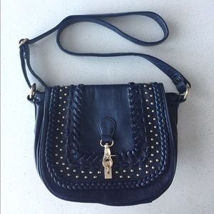 Studded Navy Blue, Cross Body Purse!
