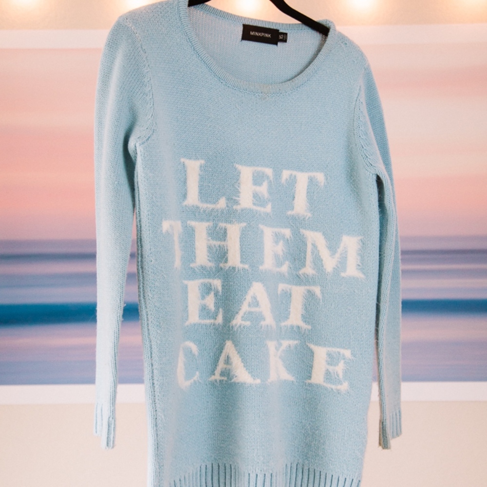 MINKPINK Let Them Eat Cake Sweater NWOT