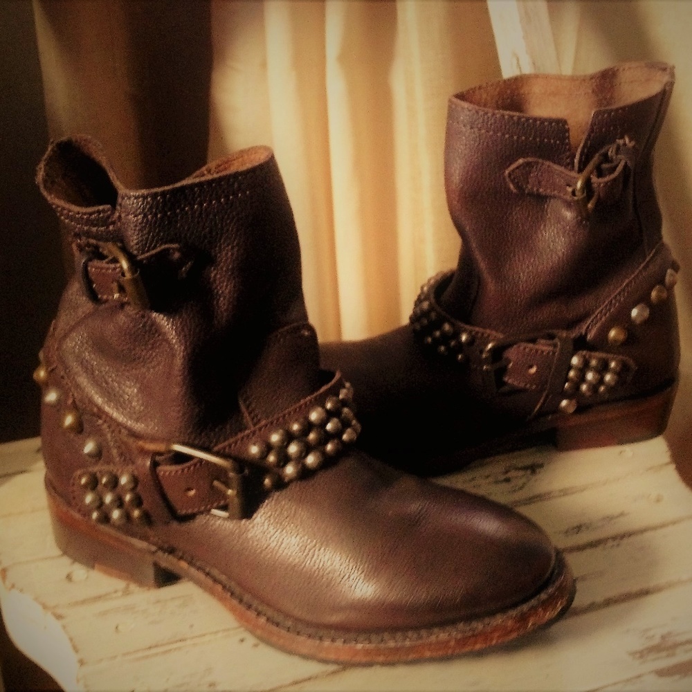 ASH Studded Riding Boots - Picture 2 of 6