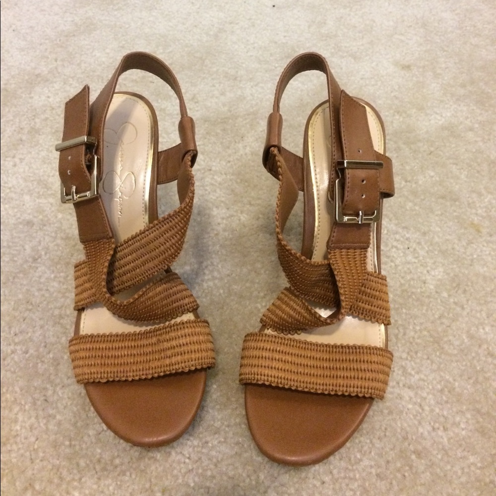 Jessica Simpson brown wedges