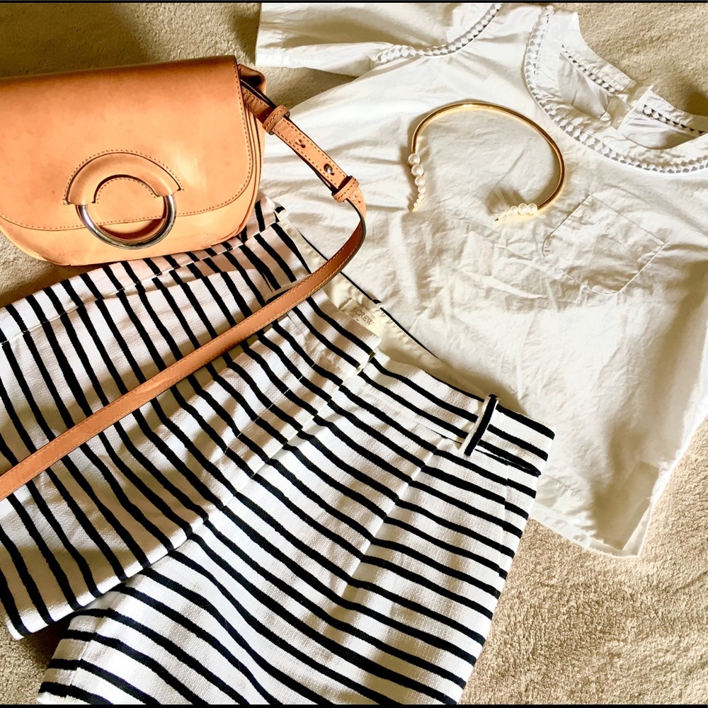 J. CREW Striped Shorts
