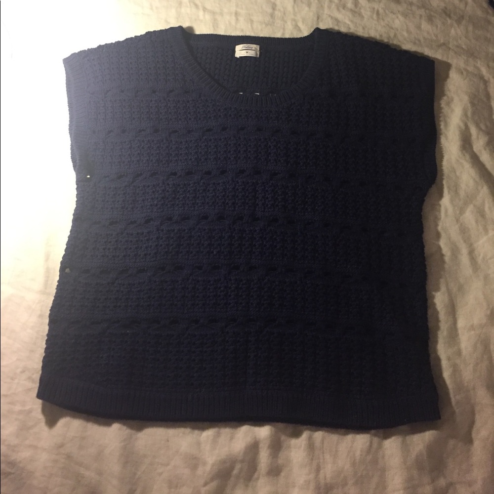 Chunky navy madewell sweater