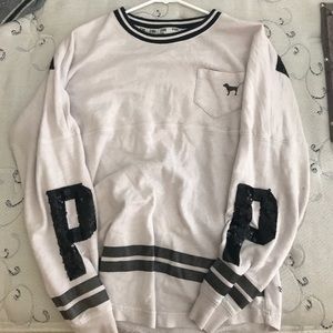 VS Pink Sequin Crew Neck