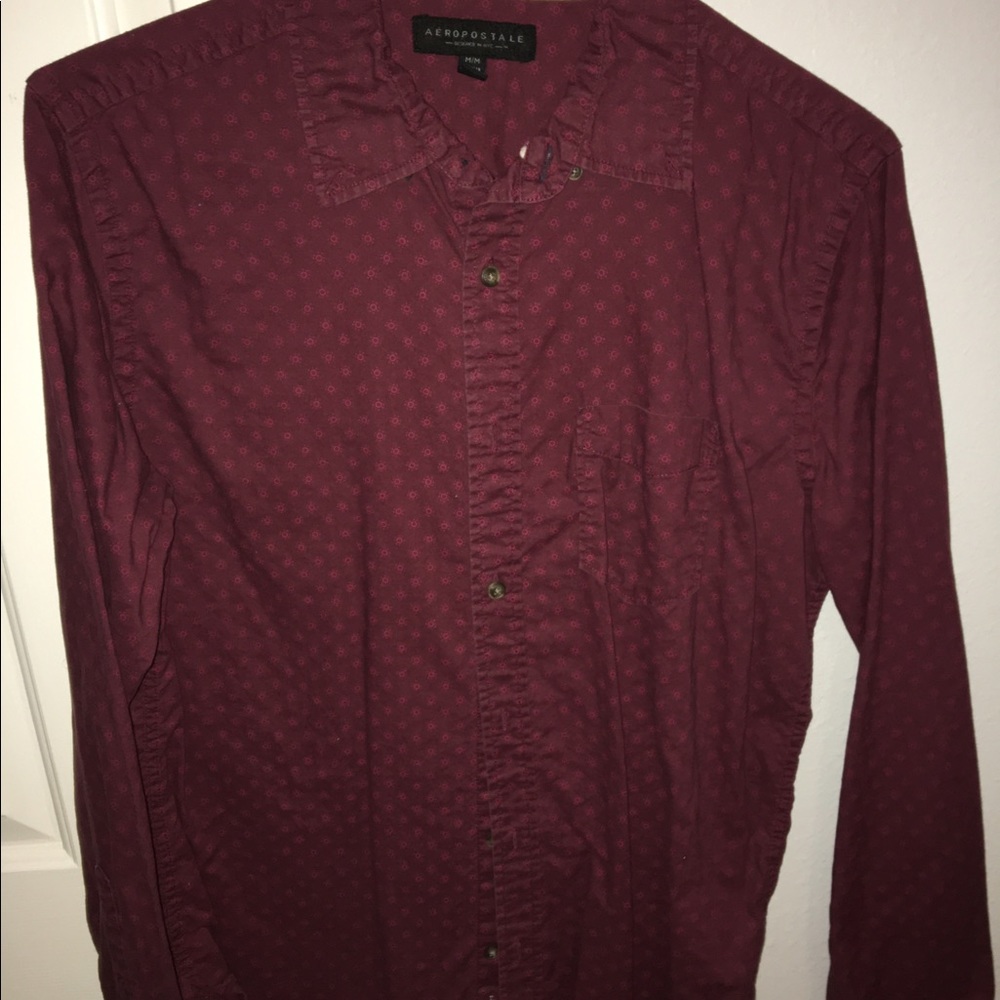 Maroon Button Down
