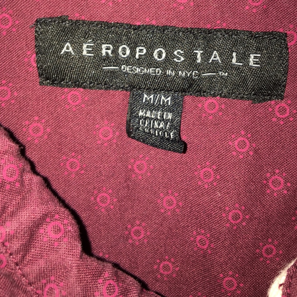 Maroon Button Down - Picture 3 of 3