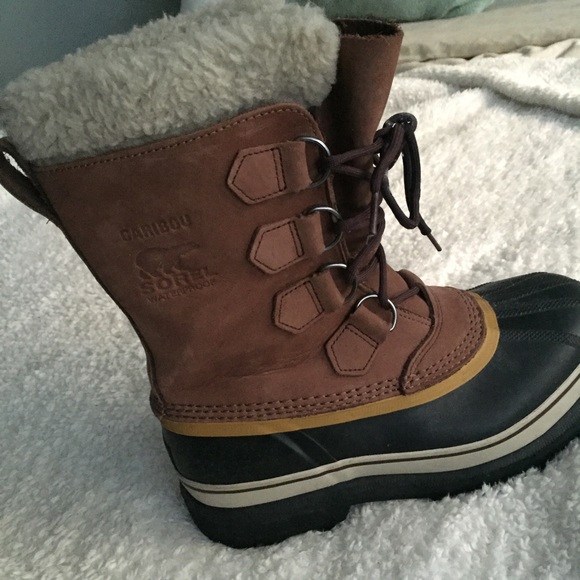 Sorel Caribou Winter Boots Size 8 - Picture 3 of 6