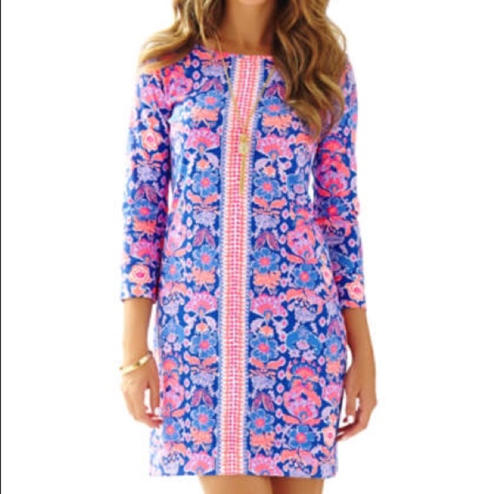 NWT Lilly Pulitzer Iris Blue Marlowe Werk It Dress