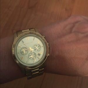 Moving sale!! Runway Gold-Tone Chronograph Watch