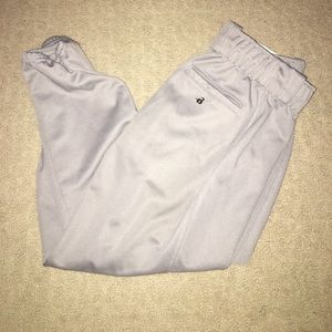 Badger gray softball pants