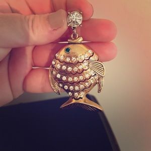 Betsy Johnson Fish Earrings