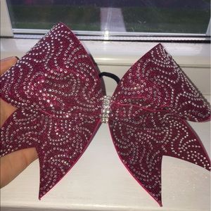 pink sparkly cheer bow (never worn)