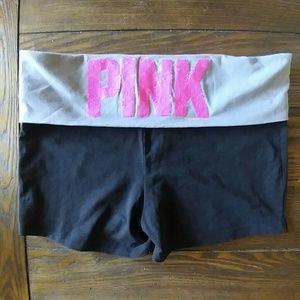 PINK yoga shorts