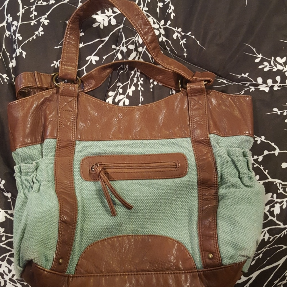 Green & Brown Tote