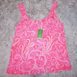Lilly Pulitzer Cosmos Top : Pink Pout