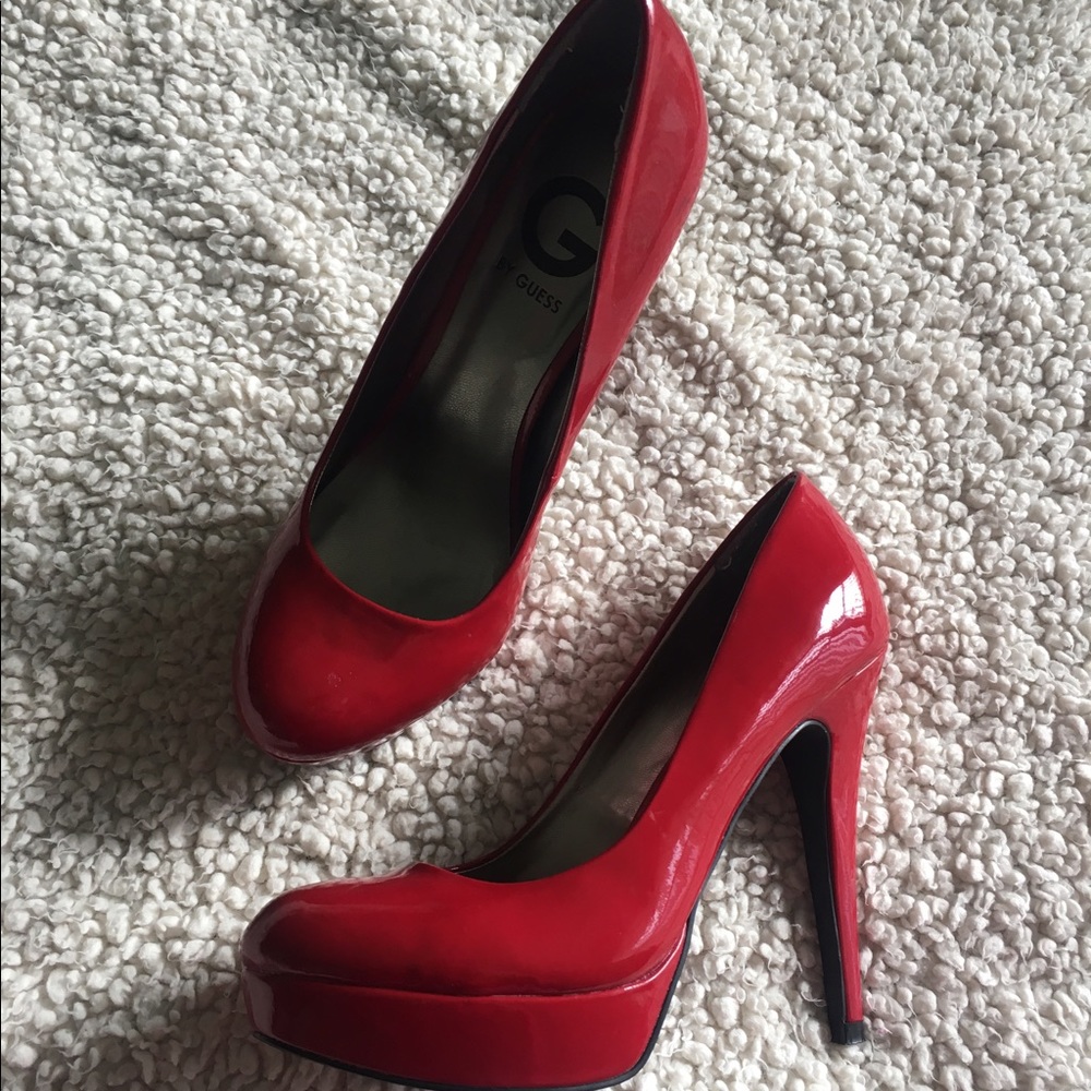 G by Guess red heels