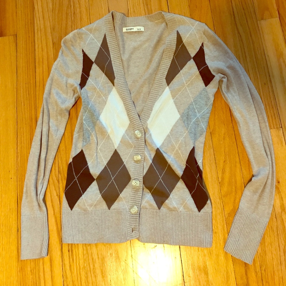 Old navy argyle sweater