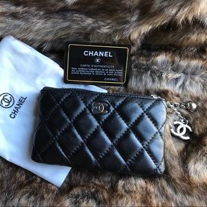 Lambskin wallet/key pouch/coin purse