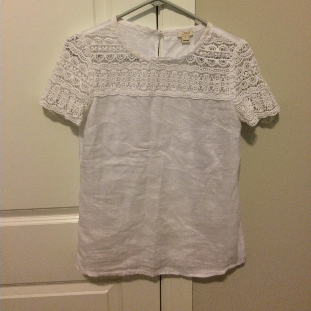 White Jcrew top