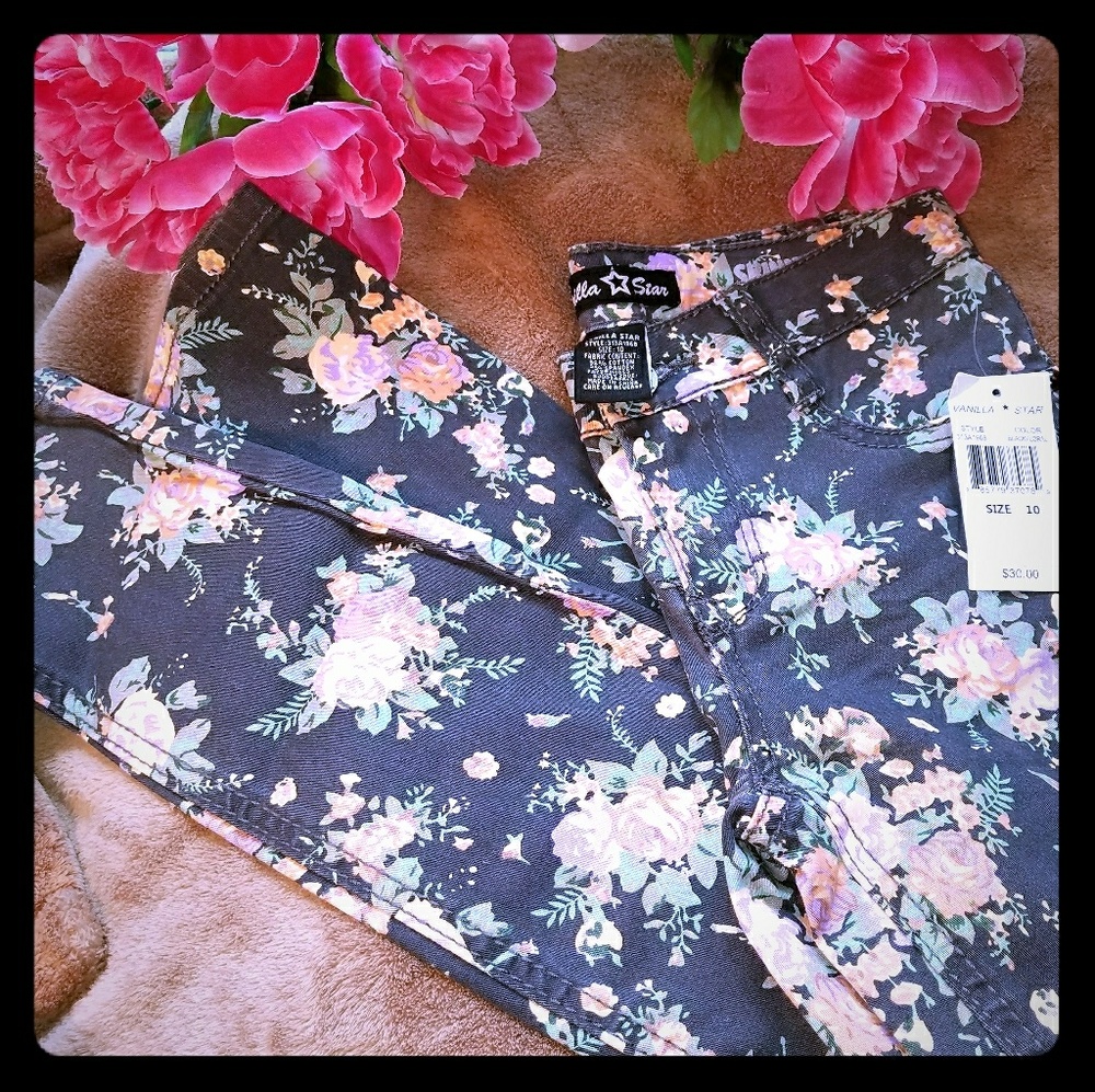 Floral Print Girl Jean